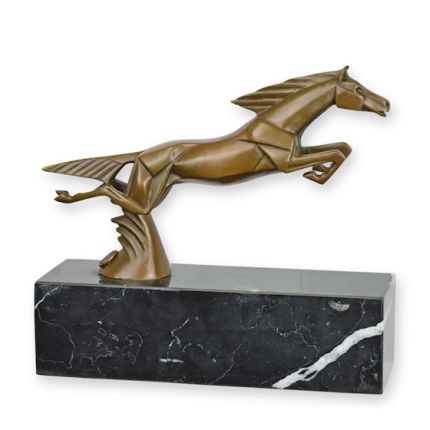Bronzefigur Pferd - Automaskottchen - Länge 21,8 cm