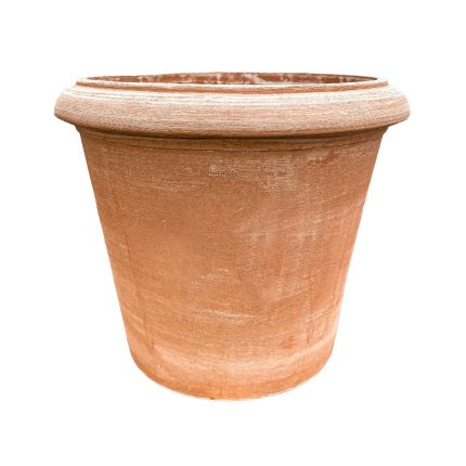 Galestro Terracotta, Vaso Liscio, Blumentopf, Vase, rund, schlicht, Rosentopf