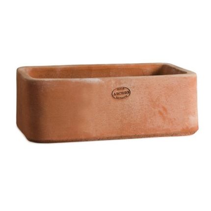 Impruneta Terracotta, Cassetta senza Bordo Liscia, Pflanztopf, Blumenkasten