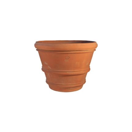 Impruneta Terracotta, schlichter runder Pflanztopf, Ø 66 × H 51 cm
