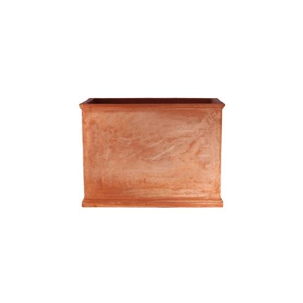Impruneta Terracotta, hoher schlichter Pflanzkasten, 62 × 30 × 45 cm