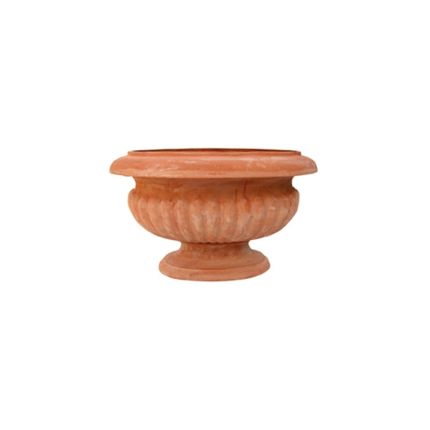 Terracotta Galestro, vaso a calice ovale, 64 × 47 × 41 cm