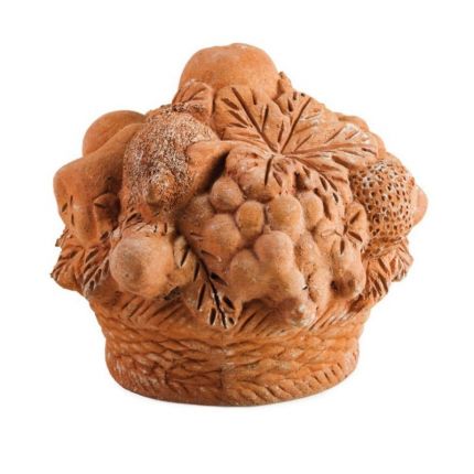 Impruneta Terracotta, Fruchtkorb, Cesto Frutta, Korb, Gartendekoration