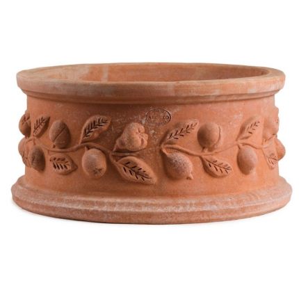 Impruneta Terracotta, Vaso Cilindro Limoni, Zylinder, Blumentopf, Pflanztopf, Topf
