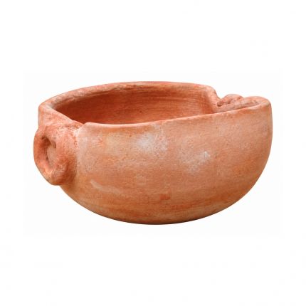 Galestro Terracotta Pflanztopf – Ovale Basso Con Anelli – H 7 × D 14 × L 16 cm