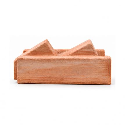 Galestro Terracotta Gartenaccessoire – Mattone Segna Aiuola Per Cornice – H 12 × D 12 × L 25 cm