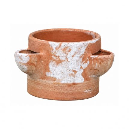 Galestro Terracotta Wandgefäß – Cilindro Componibile A Tre Tasche – H 20 × D 25 cm