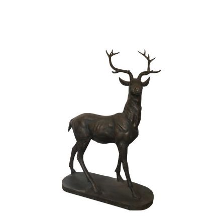 Gusseisen Figur, Hirsch, Tierfigur, Tier, Rotwild