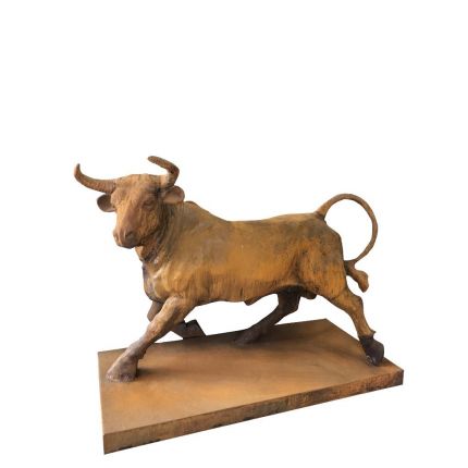 Gusseisen Figur, Stier, Tierfigur, Tier