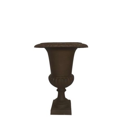 Gusseisen, Pokal, Pflanzgefäß, Amphore, Gefäß, Höhe 77 cm, Gartendekoration