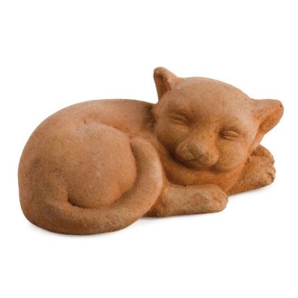 Impruneta Terracotta, Gatto Sdraiato, Katze, Figur, Tierfigur, Tier, Dekoration