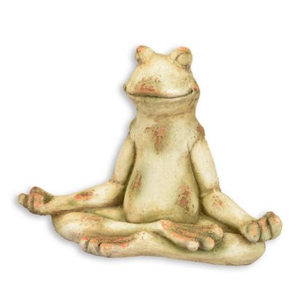 Yogafrosch -  Breite 65,5 cm - Kunststein