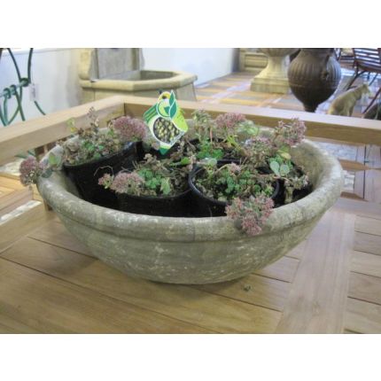 Naturstein, Pflanzschale, Wasserschale, Schale, Steinschale