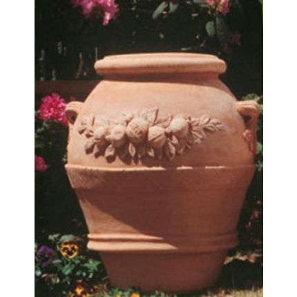 Impruneta Terracotta, Orcio con melograni, Pflanztopf, Amphore