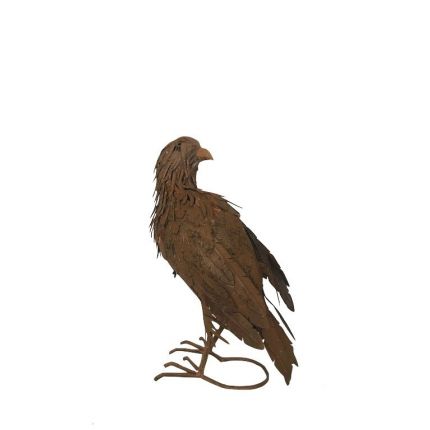 Eisenfigur, großer Vogel, Tierfigur, Gartendekoration