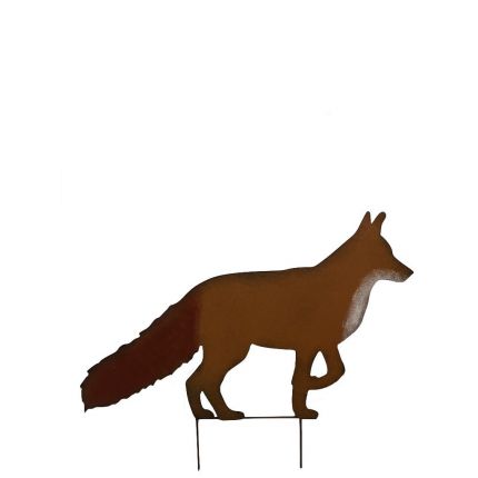 Eisenfigur, Fuchs, Steckfigur, Gartendekoration, Tierfigur