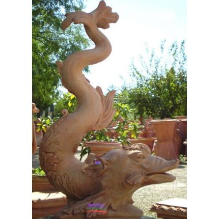 Impruneta Terracotta, Tritone Boboli, Statue, Tier, Fisch