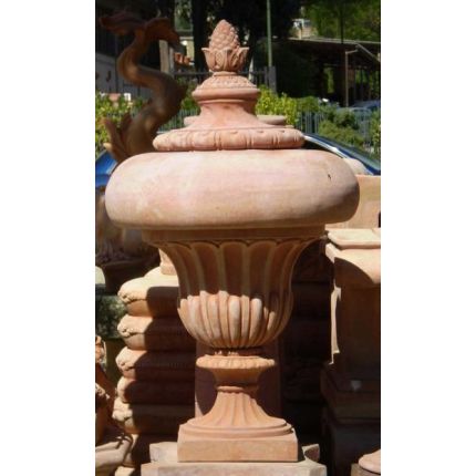Impruneta Terracotta, Olla baccellata Agresti, Pokal, Vase, Deko