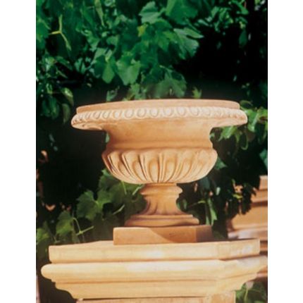  Impruneta Terracotta, Coppa Medicea con fiocchi, Pflanzgefäß, Pokal