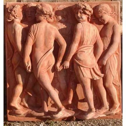 Impruneta Terracotta, Pannello cantorie Della Robbia, Wandbild, Dekoration, Kinder