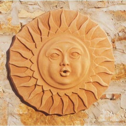 Impruneta Terracotta, Maschera sole I, Wandbilder, Reliefs 