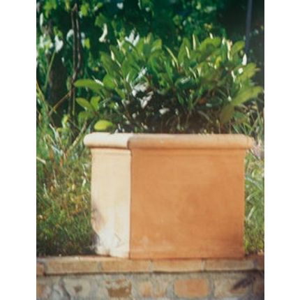 Impruneta Terracotta, Quadrato liscio, Blumenkasten, quadratisch, schlicht, Vierecktopf, Terracottatopf