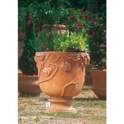 Impruneta Terracotta, Base liscia, Sockel