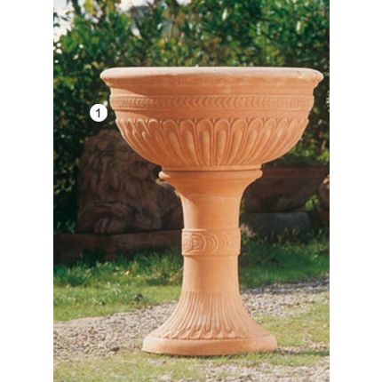 Impruneta Terracotta, Ciotola bacellata, Pflanzschale, Pflanzgefäß, Blumentopf