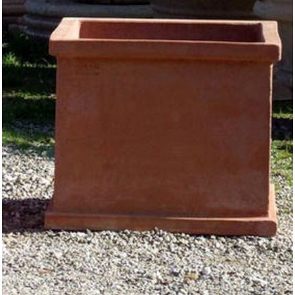 Impruneta Terracotta, Quadrato liscio, Blumenkasten, quadratisch, schlicht, Vierecktopf, Terracottatopf