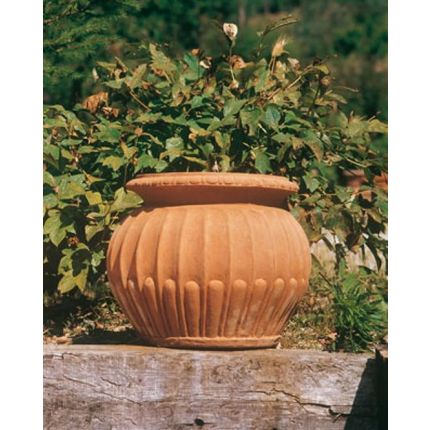 Impruneta Terracotta, Cachepot baccellato, Blumentopf, Pflanzgefäß, Vase, Topf