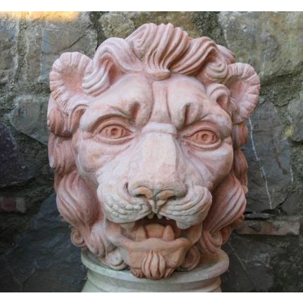 Impruneta Terracotta, Testa leone-Bertelli, Bild, Büste, Löwe, Löwenkopf