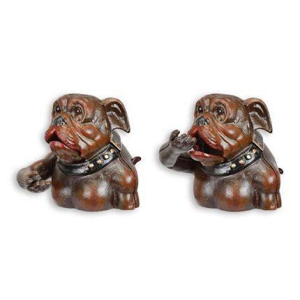 Gusseisen-Spardose Bulldogge - Höhe 14,9 cm - mechanisch