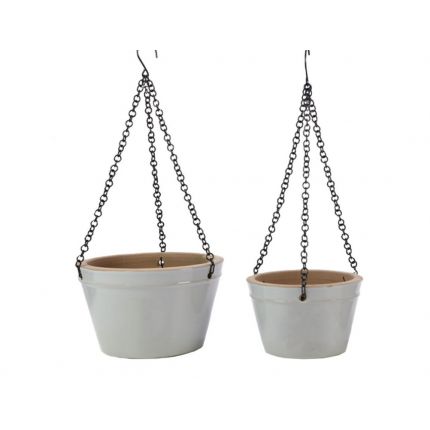 Blumenampel - 2 Größen - nardograu - Heritage Garden