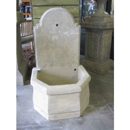 Wandbrunnen schlicht, Gartenbrunnen, Wasserbecken, Brunnen, Steinbrunnen