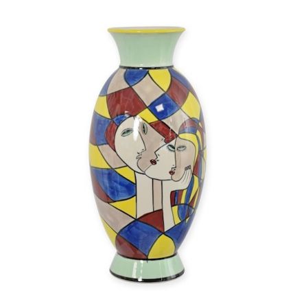 Porzellanvase - Abstraktdekor - Höhe 45,3 cm