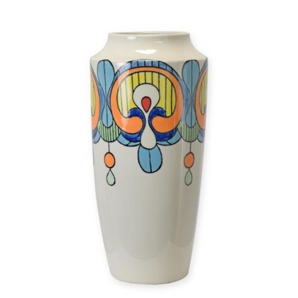 Art déco-Porzellanvase, Höhe 39,6 cm