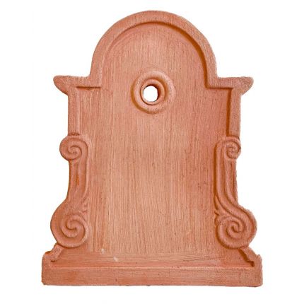 Galestro Terracotta, Pannello Impero, Wandpanel mit Verzierung, Panel für Wandbrunnen, Wandbild