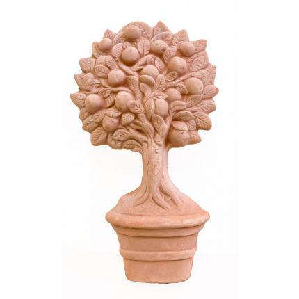 Galestro Terracotta, Alberino Olive, Wandbild Olivenbaum, Relief, Dekoration