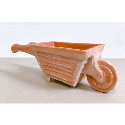 Galestro Terracotta, Carriola, Schubkarre, Gartendekoration