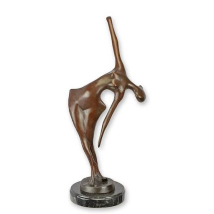 Moderne Bronzefigur Frau - H. 40,8 cm - weiblicher Akt