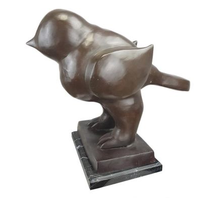 Moderne Bronzefigur Vogel, A MODERNIST BRONZE SCULPTURE OF A BIRD