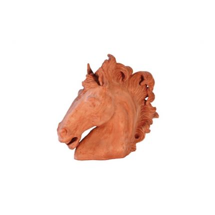 Galestro Terracotta Pferdekopf, 13 x 30 x 30 cm