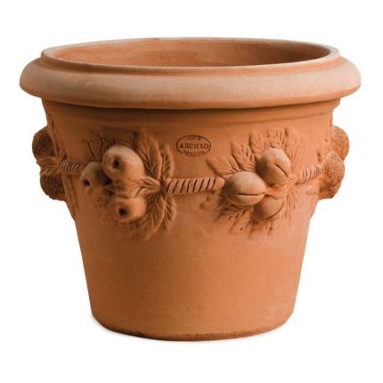 Impruneta Terracotta,Vaso Frutta, Pflanztopf, Blumentopf, Gefäß, Topf, Vase
