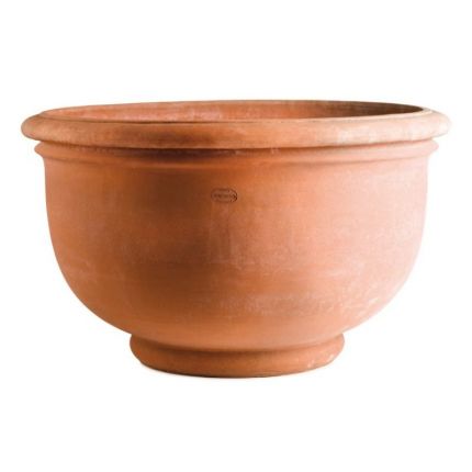 Impruneta Terracotta,Vaso Mugello Liscio, Vase, Schale, Pflanzgefäß