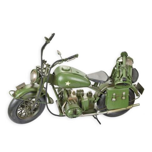 Miniaturmodell Milit&auml;rmotorrad, Zinnblech, A TIN MODEL OF A MILITARY MOTORCYCLE
