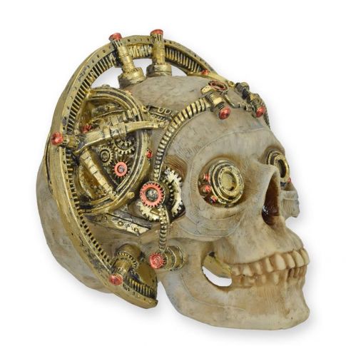 Steampunk Sch&auml;del, A RESIN STEAMPUNK SKULL