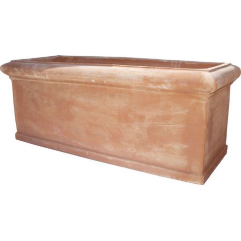 Galestro Terracotta, Cassetta Liscia, schlichter rechteckiger Pflanztopf, Kassette, Blumengef&auml;&szlig;