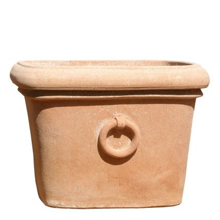 Impruneta Terracotta, Tinozza con anelli, Blumengefäß, Blumentopf
