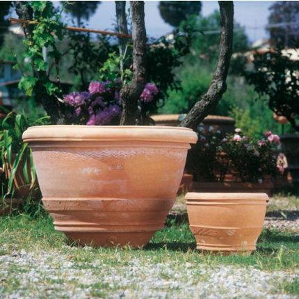 Impruneta Terracotta, Conca, rundes Pflanzgefäß, Becken