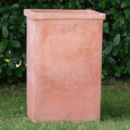 Impruneta Terracotta, Blumenkasten, hoch, schlicht